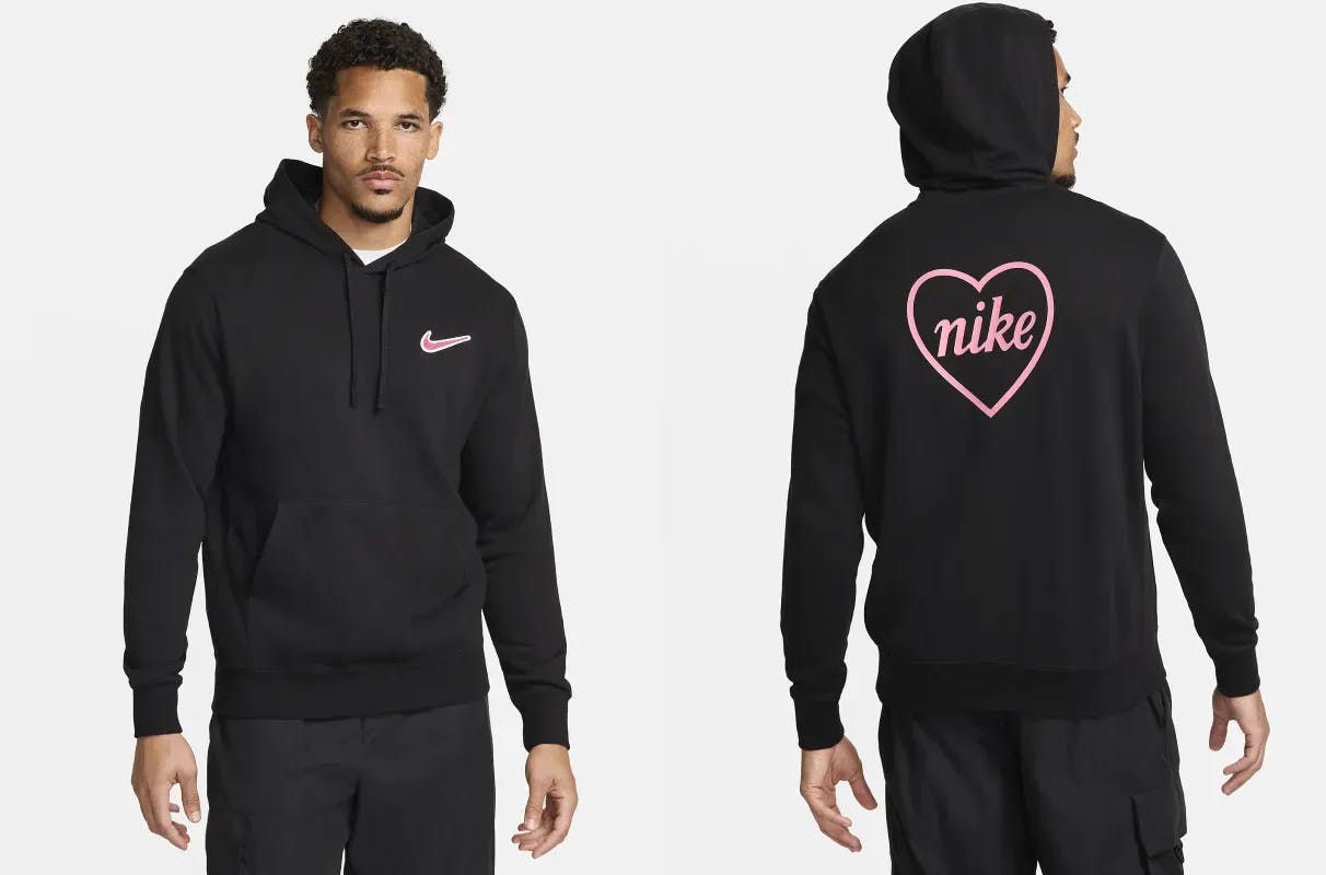 Nike Black Hoodie Valentine's Day fz5200-010