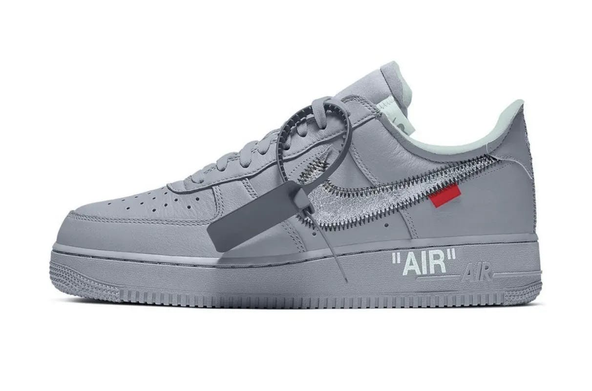 off white nike air force 1 low ghost grey paris 2023