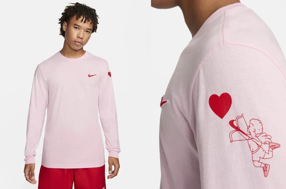 Nike Pink T-Shirt Longsleeve Valentine's Day FV3993-663